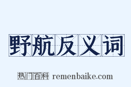 野航反义词是什么意思的图片
